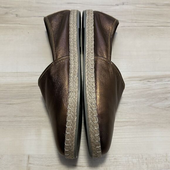 Charleston Shoe Co. Dunes Slip On Bronze Size 10 Espadrille New‎ - Picture 4 of 7